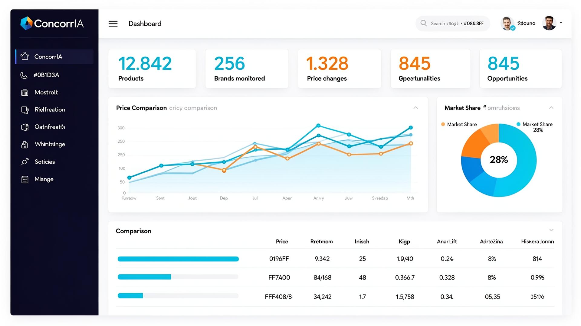 Dashboard ConcorrIA